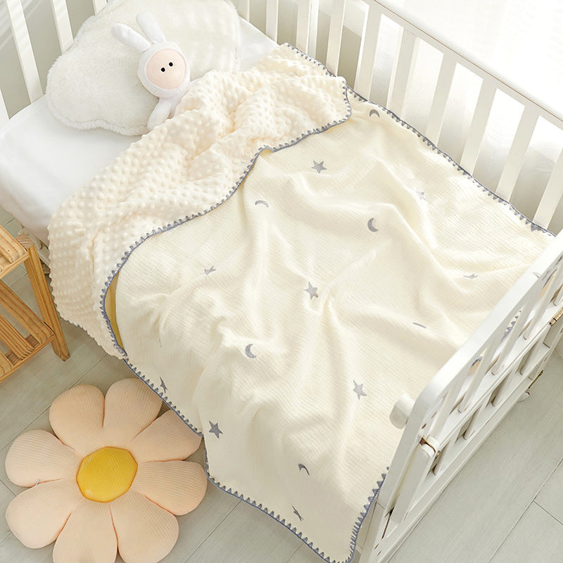 Baby Blanket Crepe Newborn Soothing Blanket