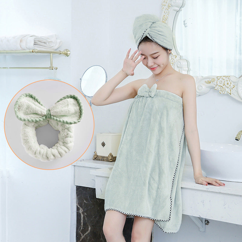 Can Wear Breast-wrapped Bath Towel Women