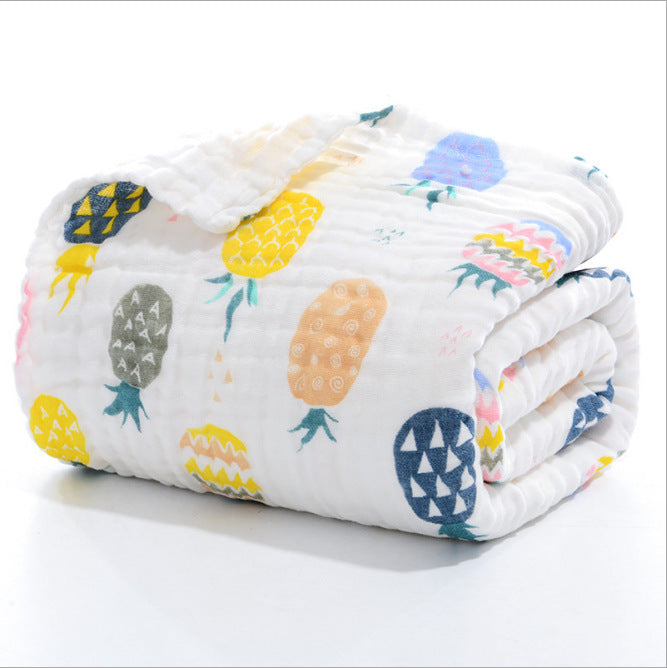 Baby Towel Children's Pure Cotton Gauze Bath Towel Six Layer Pure Cotton Super Soft Bath Towel