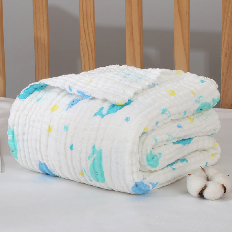 Baby Towel Children's Pure Cotton Gauze Bath Towel Six Layer Pure Cotton Super Soft Bath Towel