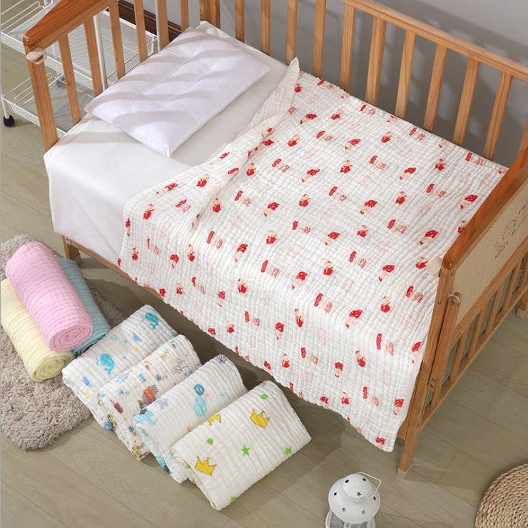 Baby Towel Children's Pure Cotton Gauze Bath Towel Six Layer Pure Cotton Super Soft Bath Towel