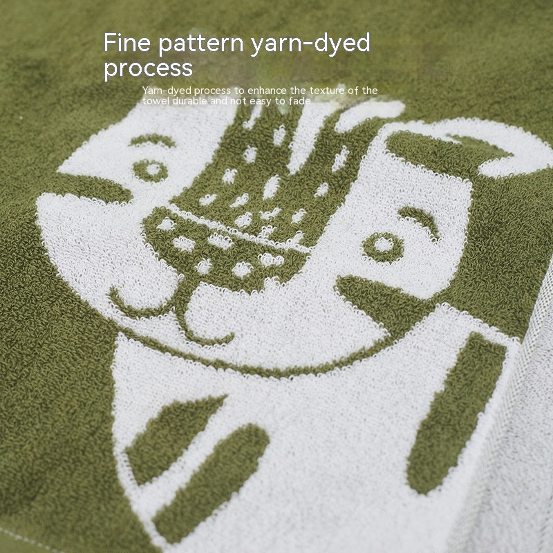 Cartoon Cute Home Cotton Travel Thickened Water-absorbing Quick-drying Soft Bath Towel