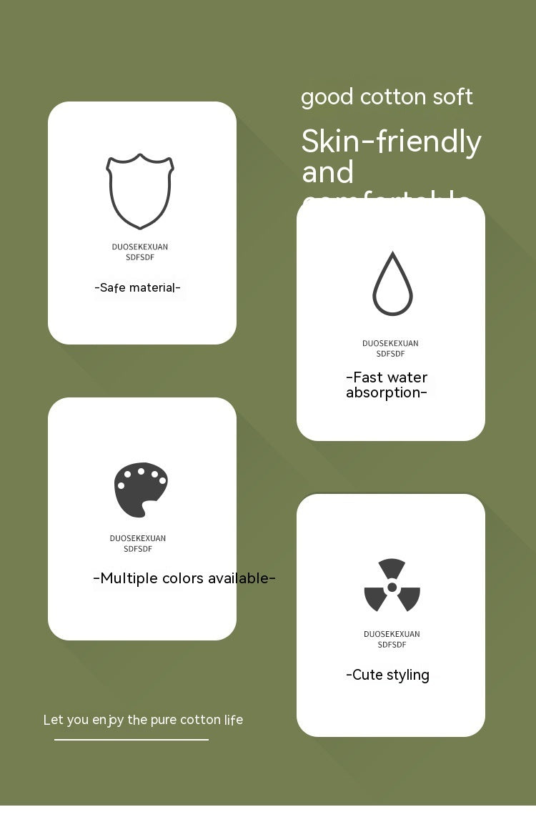 Cartoon Cute Home Cotton Travel Thickened Water-absorbing Quick-drying Soft Bath Towel