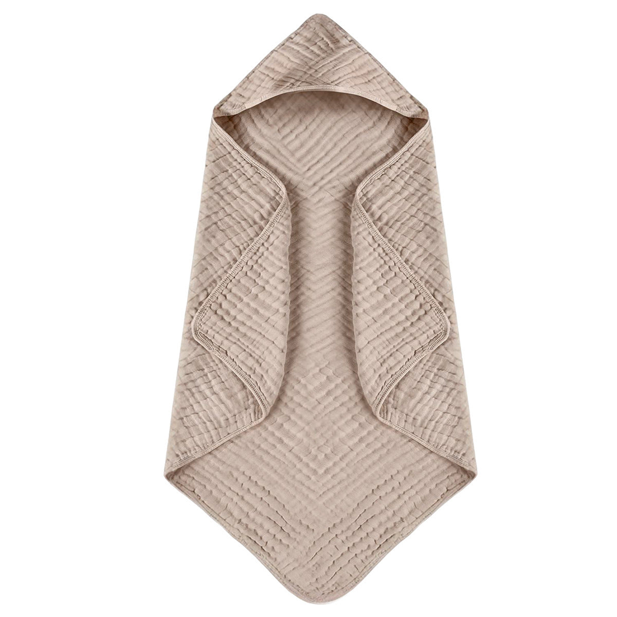 6-layer Hooded Bath Towel Seersucker Gauze Bath Towel For Children