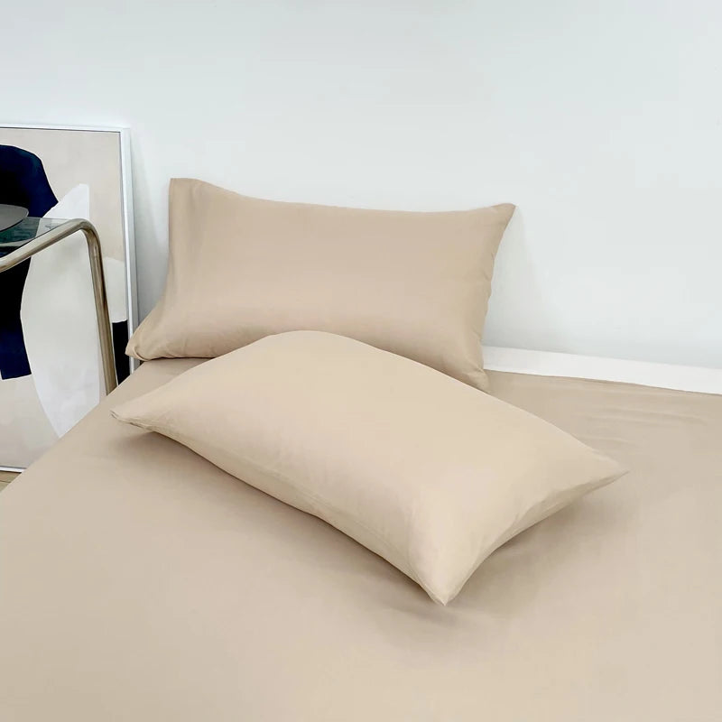 Bedding Sets Single Double Bed Hotel Home Duvet Cover Sets Skin Friendly Fabric Solid Color King Size Quilt Cover Sets