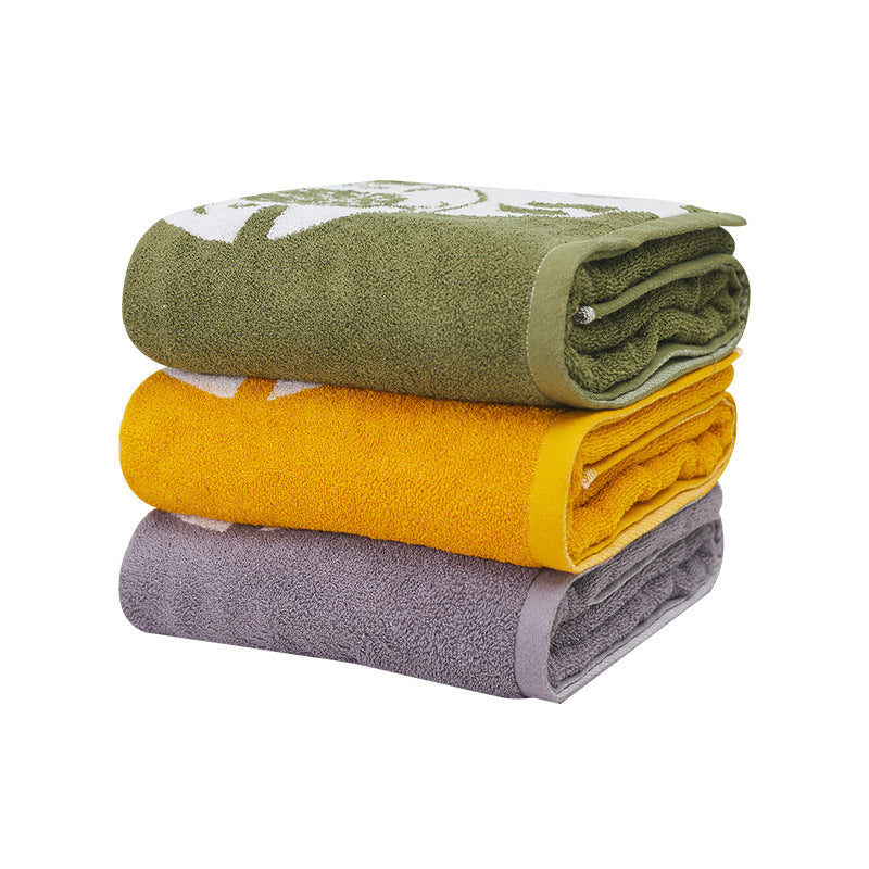 Cartoon Cute Home Cotton Travel Thickened Water-absorbing Quick-drying Soft Bath Towel